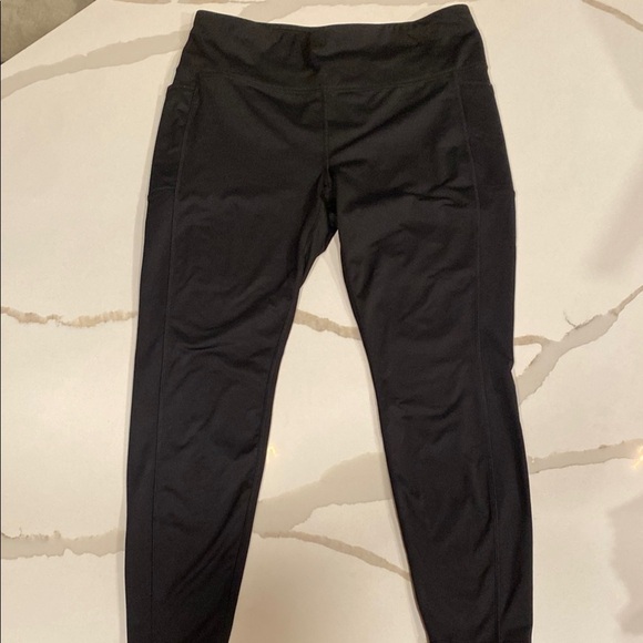 RBX Black Thermal Leggings Women’s XXL New with Pockets - Picture 1 of 5